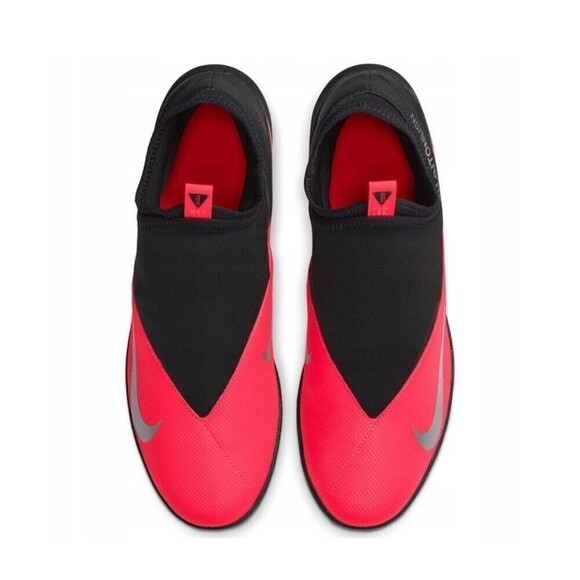 NIKE Youth Phantom Vision 2 Club Df Tf Football Slip-on Shoes Red Size 7 NWOT - Picture 2 of 16